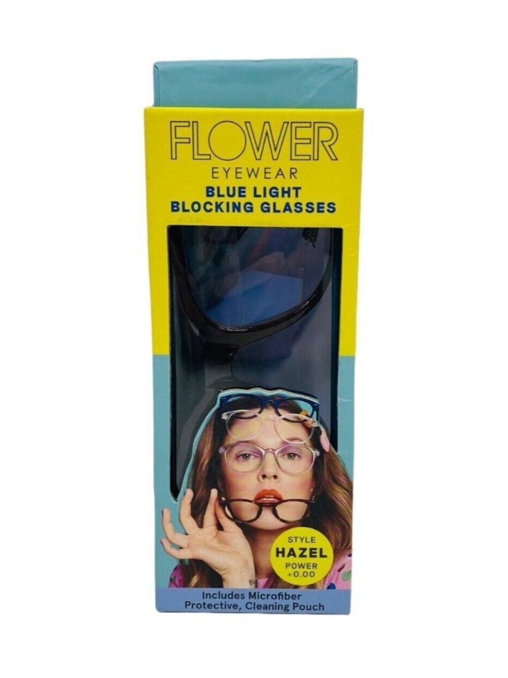 Flower Eyewear Blue Light Blocking Glasses Hazel +0.00 Anti-Reflective New
